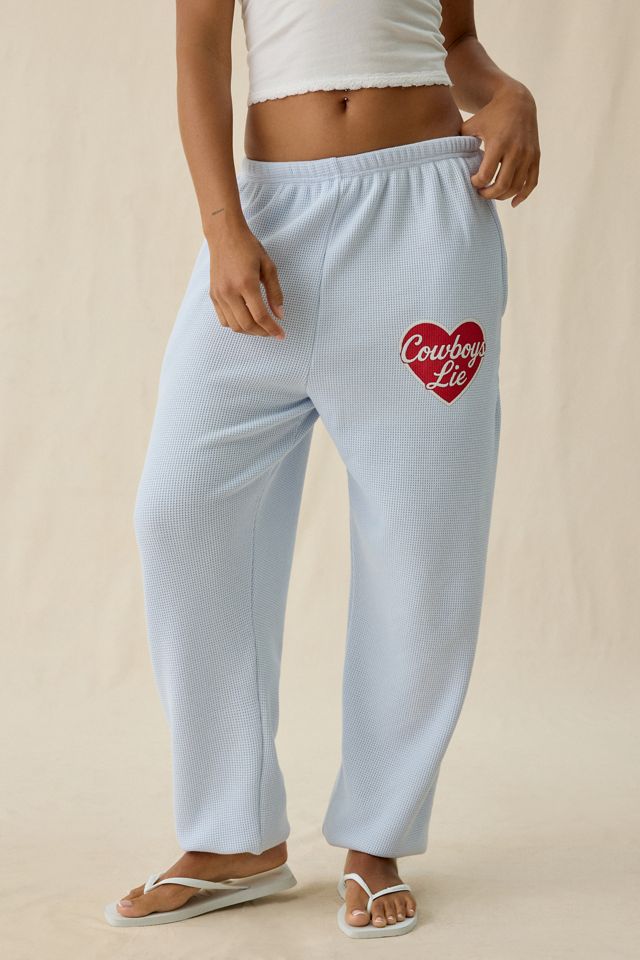 Boys Lie Kimmy Cowboys Lie Graphic Thermal Jogger Sweatpants #1