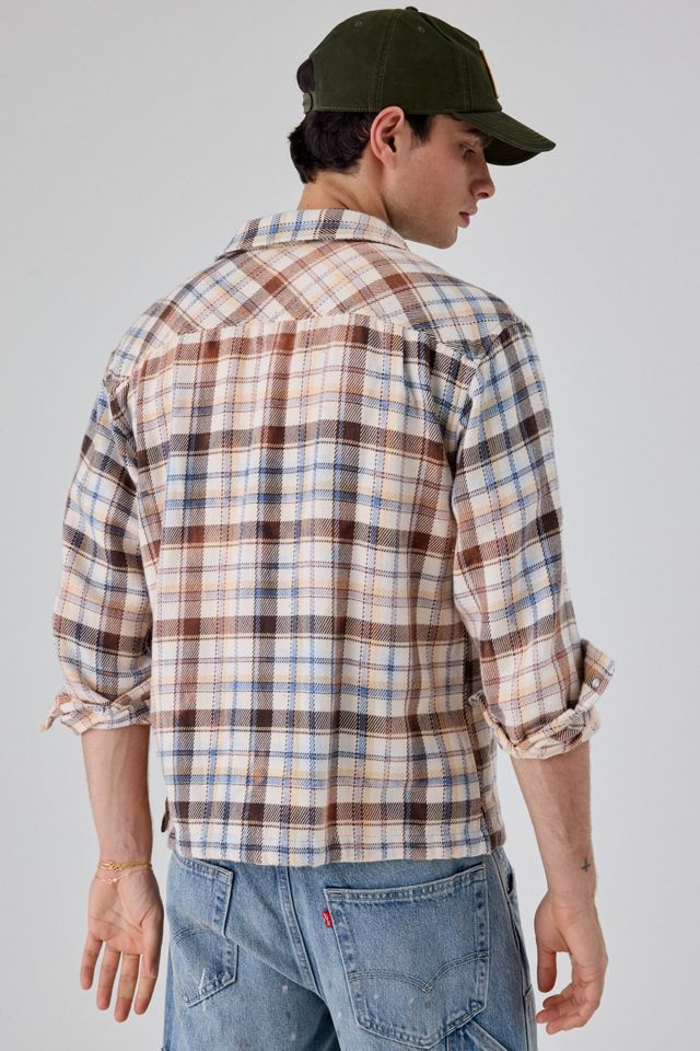 Levi’s® Washed Plaid Boxy Fit Western Snap Front Long Sleeve Shirt #1