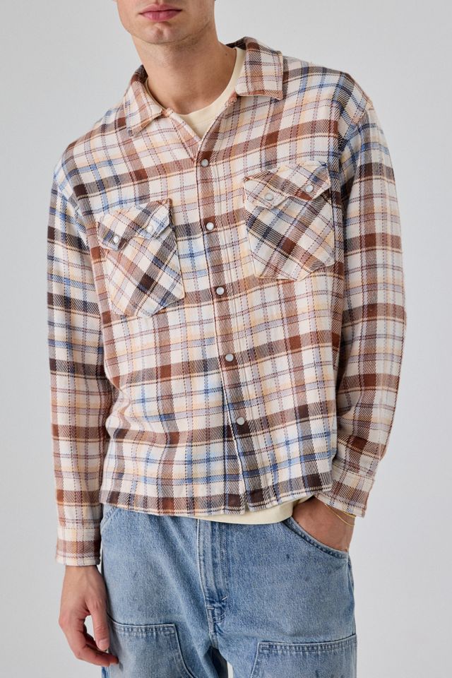 Levi’s® Washed Plaid Boxy Fit Western Snap Front Long Sleeve Shirt #3