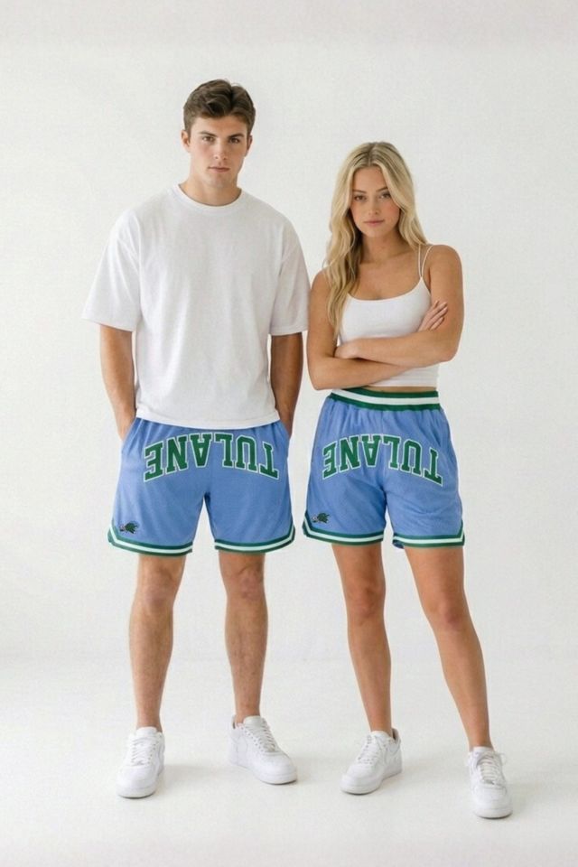 Upside Tulane Green Wave Varsity Mesh Shorts #1