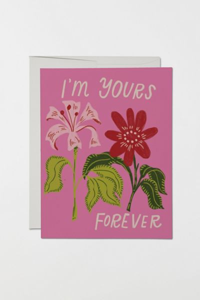 Red Cap Yours Forever Love Greeting Card