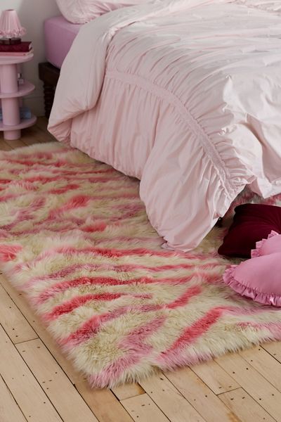 Sita Faux Fur Jacquard Rug