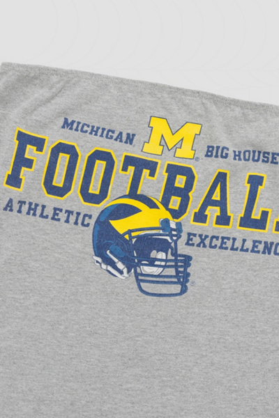Frankie Collective Rework Michigan Wolverines Football Tube Top