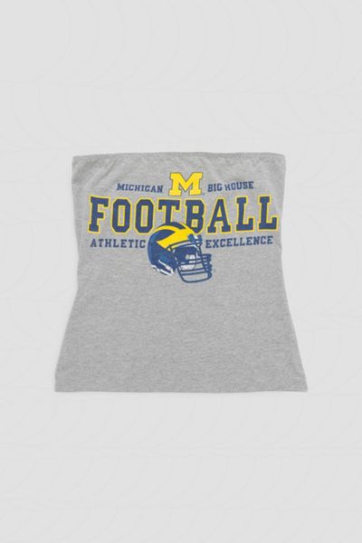 Frankie Collective Rework Michigan Wolverines Football Tube Top