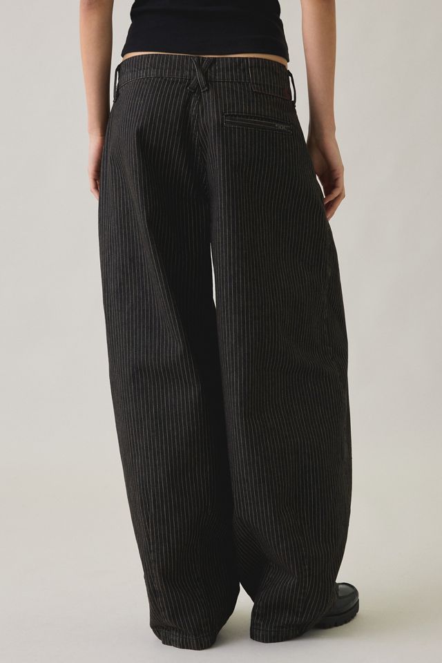 BDG Jax Pinstripe Pleated Cocoon Low-Rise Jeans #2