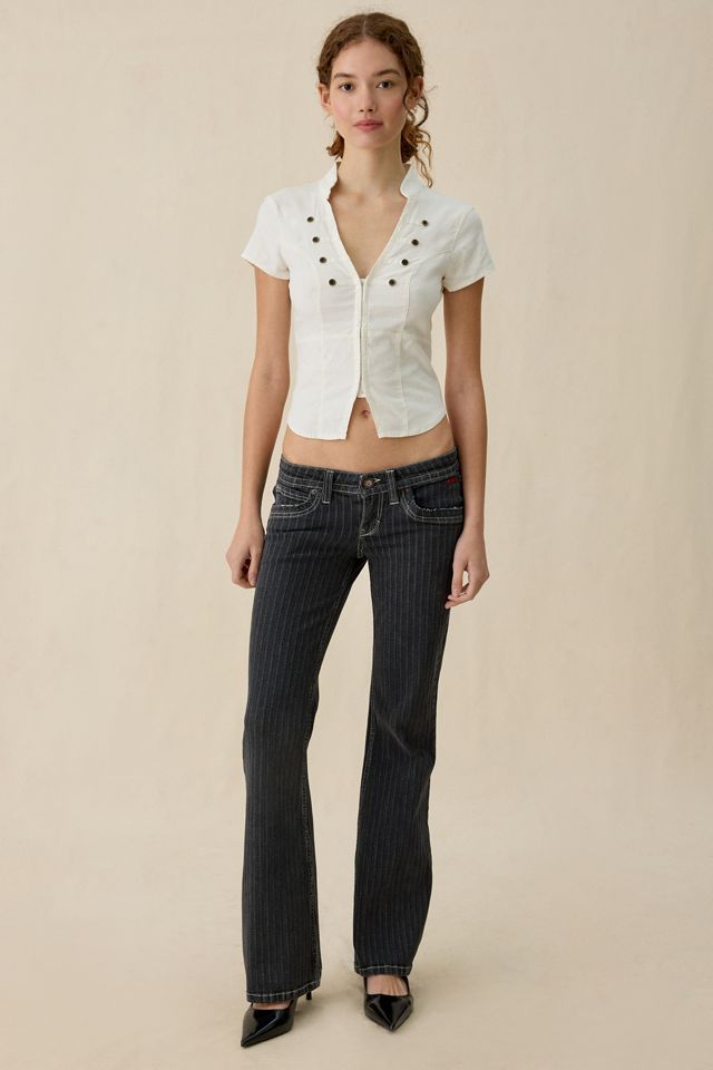 BDG Miko Printed Low-Rise Flare Jeans #1