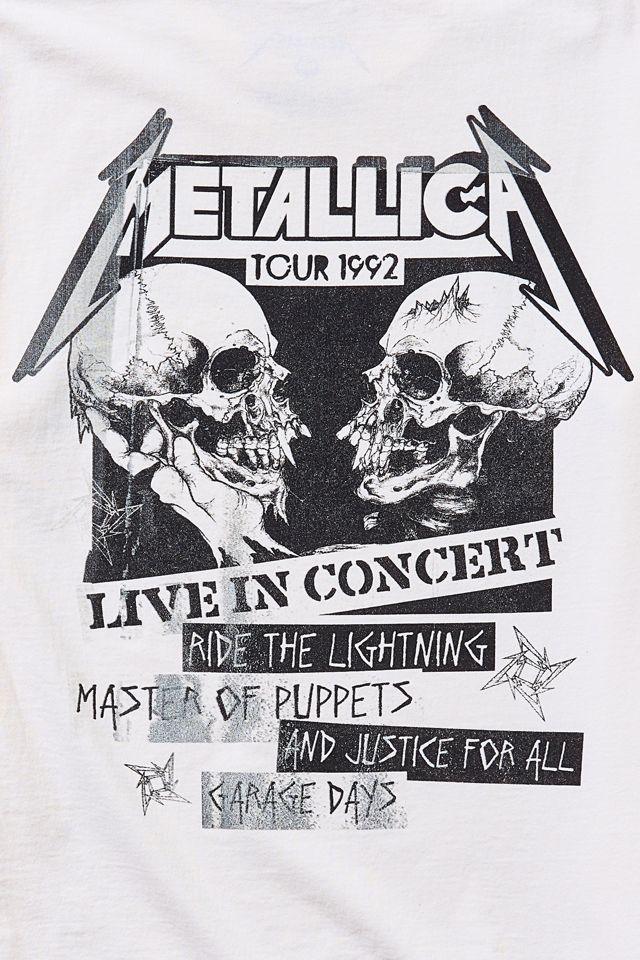 Metallica Vintage Tour Graphic Tee #3
