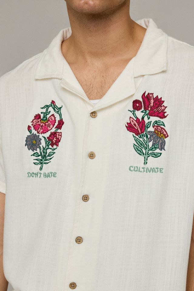 The Critical Slide Society Cultivate Embroidered Short Sleeve Shirt #3
