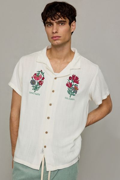 The Critical Slide Society Cultivate Embroidered Short Sleeve Shirt
