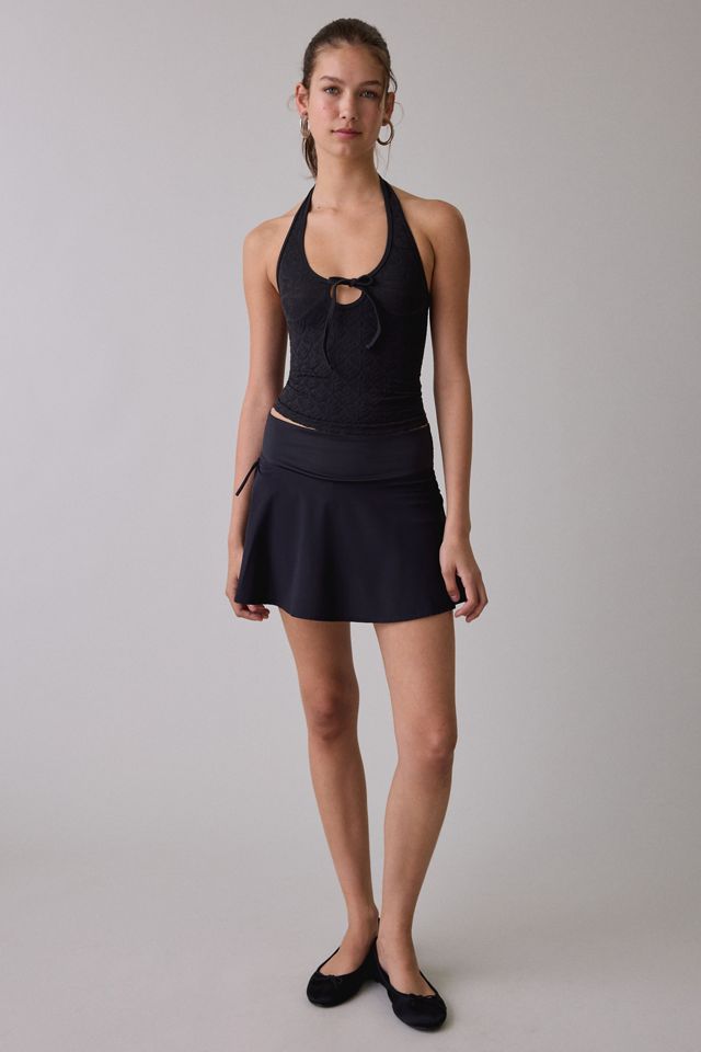 Out From Under Lue Jacquard Seamless Knit Halter Top #2