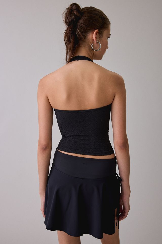 Out From Under Lue Jacquard Seamless Knit Halter Top #3
