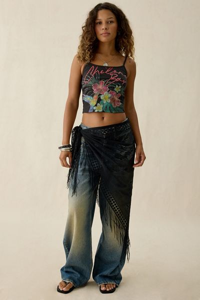 Lace Fringe Sarong
