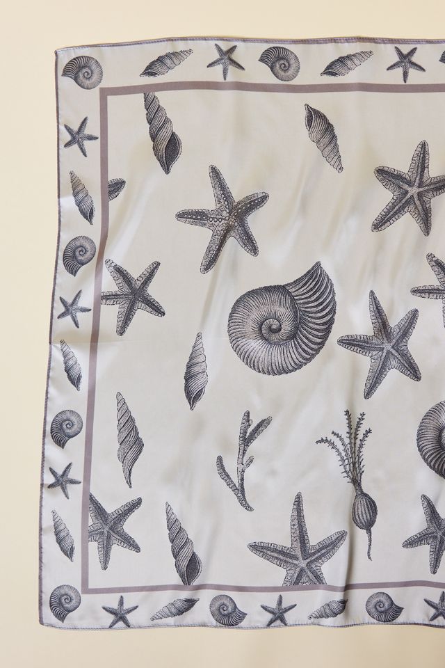 Shellscape Pattern Satin Scarf #1