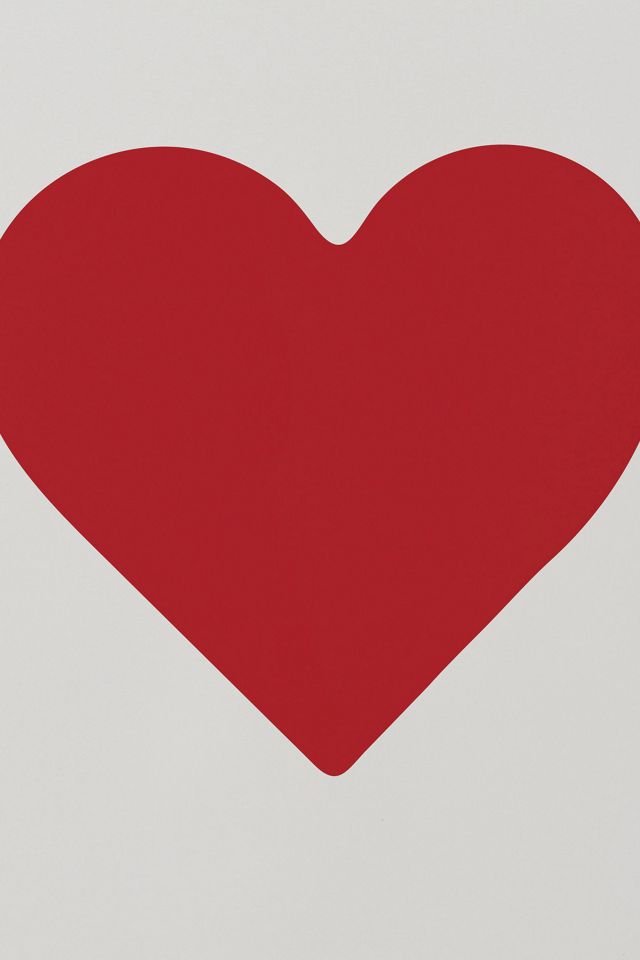 Red Cap Huge Heart Love Greeting Card #1