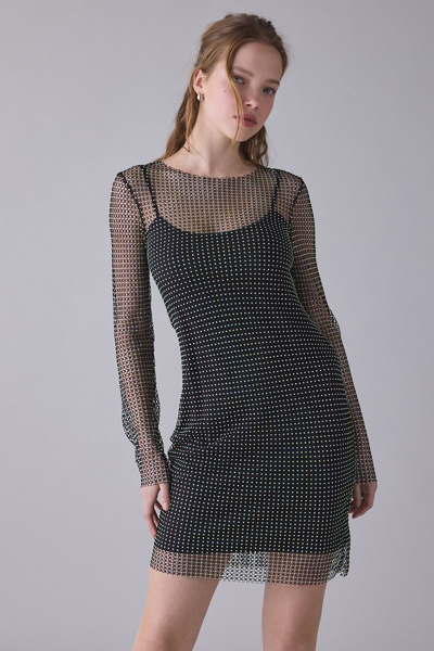 uo lannette long sleeve mini dress UO Lannette Long Sleeve Mini Dress