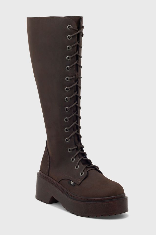 ROC Tulsa Leather Knee High Wide Calf Boot #1