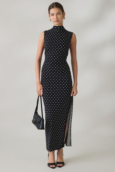 UO Pure Form High Neck Sleeveless Maxi Dress