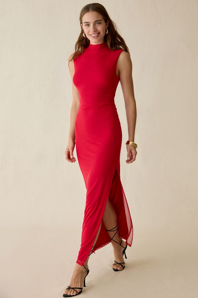 UO Pure Form High Neck Sleeveless Maxi Dress #3