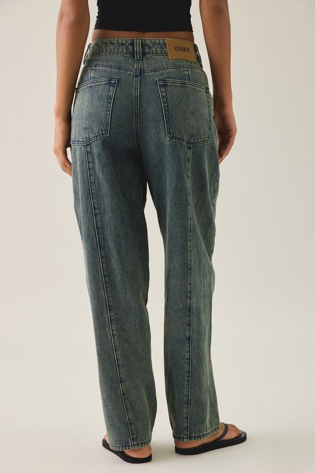 OBEY Nana Seamed Seamed Straight Jeans #2