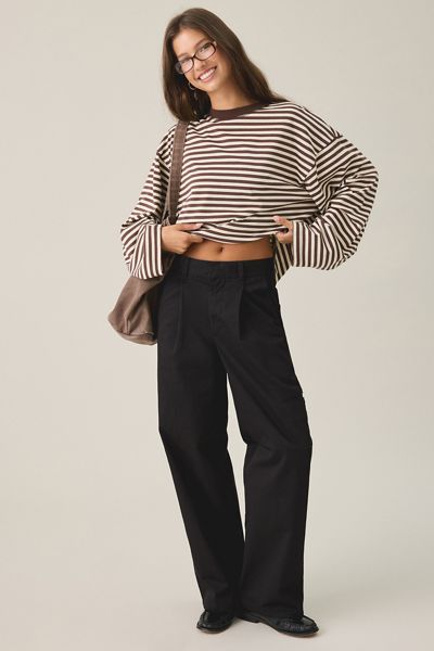 Pantalon à jambe large et plis Arden OBEY