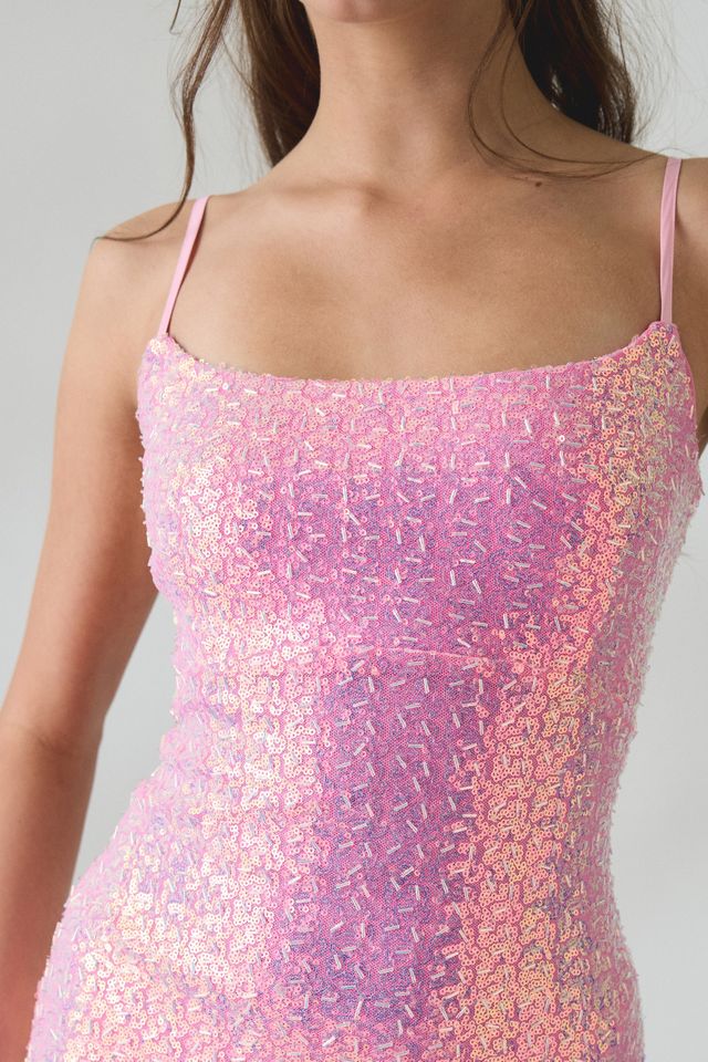 UO Etheria Cutout Open-Back Sequin Mini Dress #2