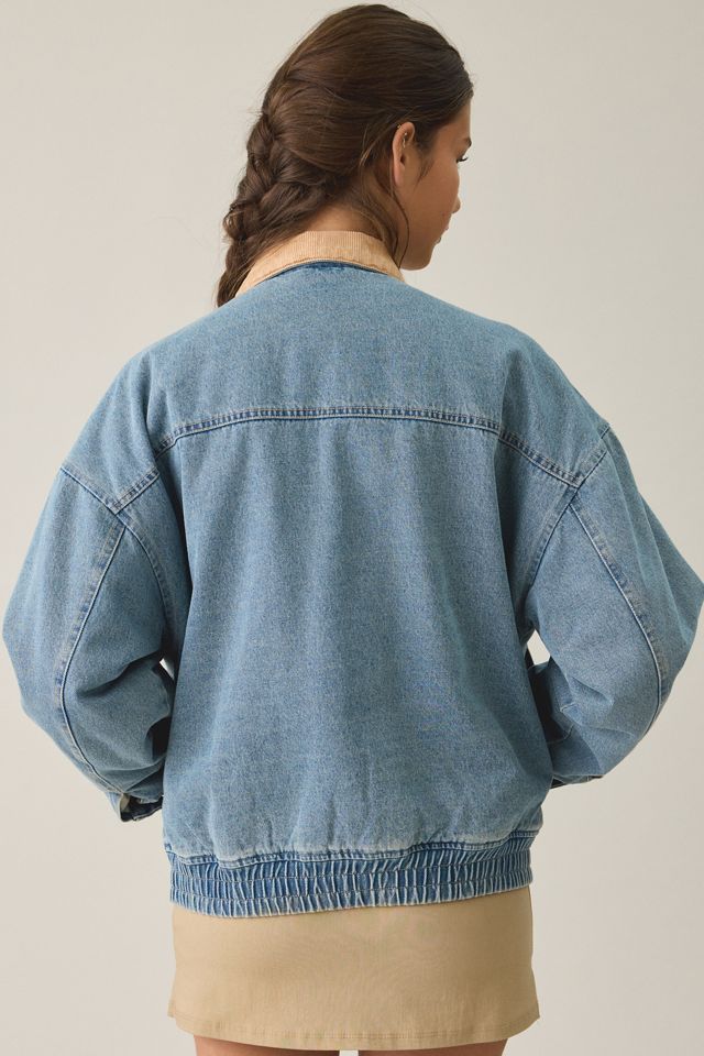 OBEY Ezra Contrast Collar Denim Workwear Jacket #1