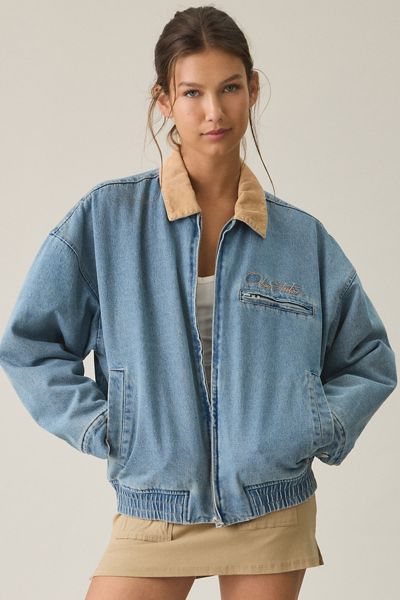 OBEY Ezra Contrast Collar Denim Workwear Jacket