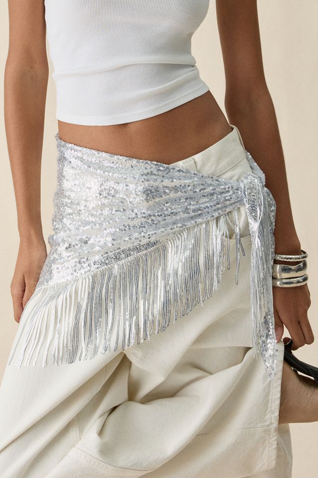 Sequin Fringe Sarong #1