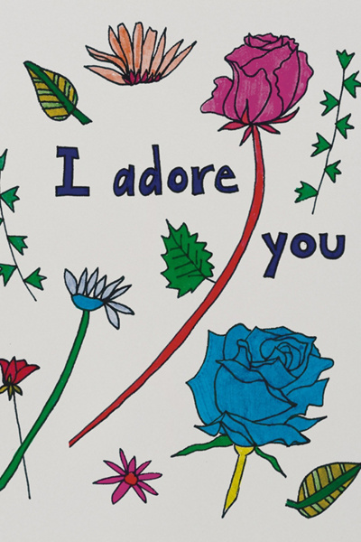 Red Cap Adored Friendship Greeting Card