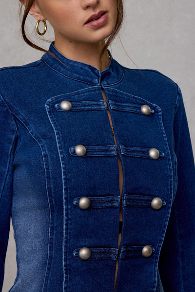 BDG Quinn Denim Band Jacket