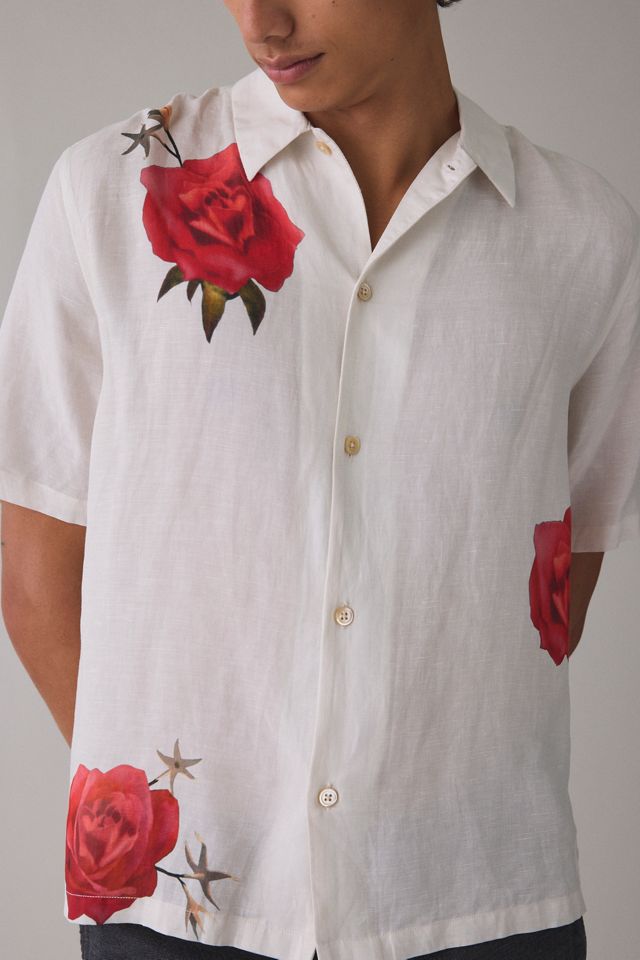 AllSaints Fleur Fazed Printed Boxy Resort Shirt #1