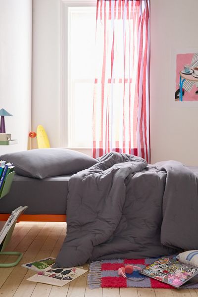 Soft Tee Jersey Pintuck Comforter Set