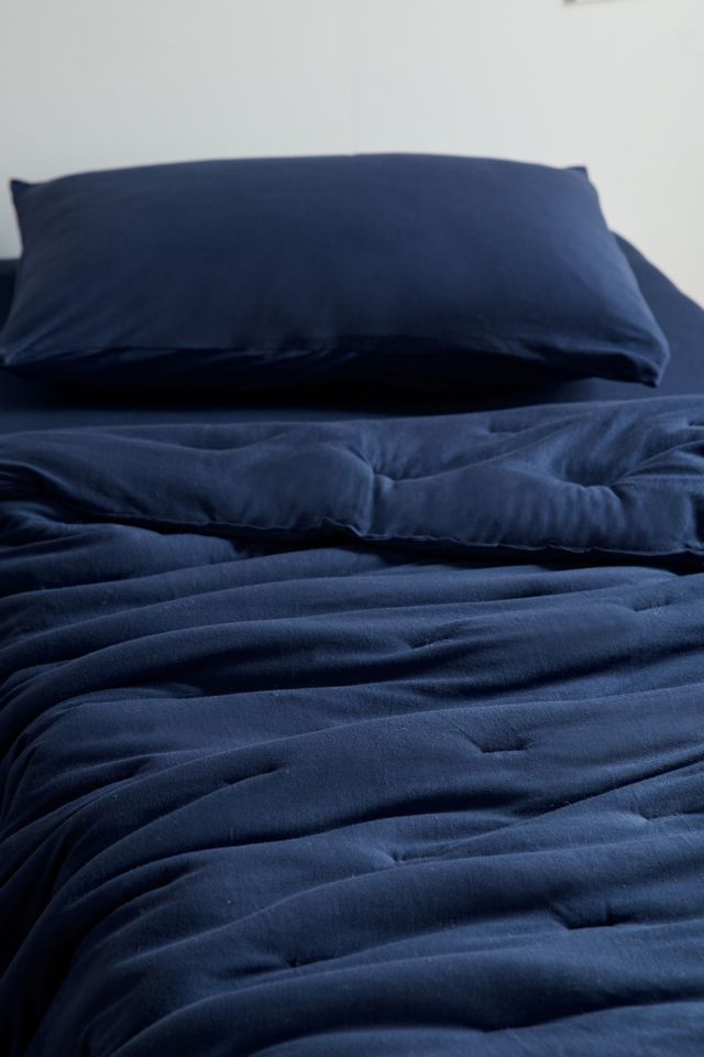 Ensemble de couette en jersey doux avec plis nervurés #2
