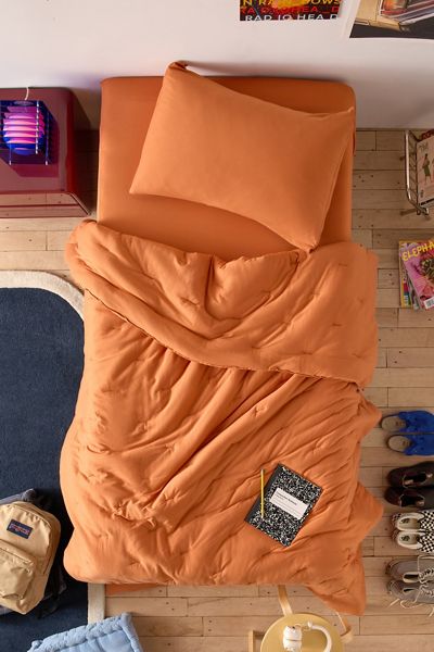 Soft Tee Jersey Pintuck Comforter Set