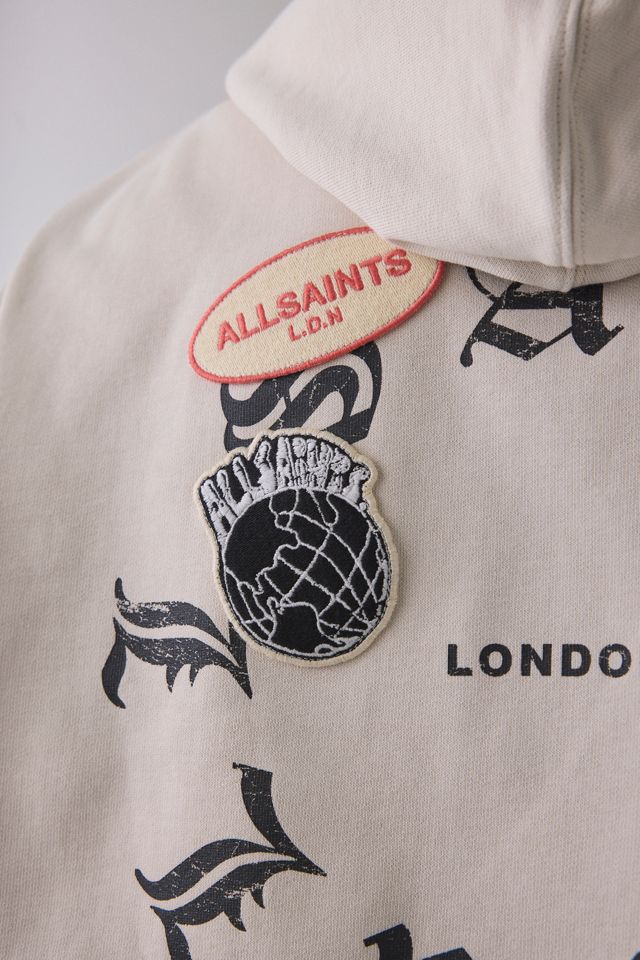 AllSaints Patcher Zip-Up Hoodie Sweatshirt #4