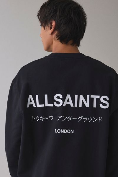 AllSaints Underground Graphic Crew Neck Sweatshirt