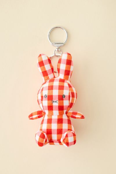 Miffy UO Exclusive Gingham Patterned Plushie Keychain