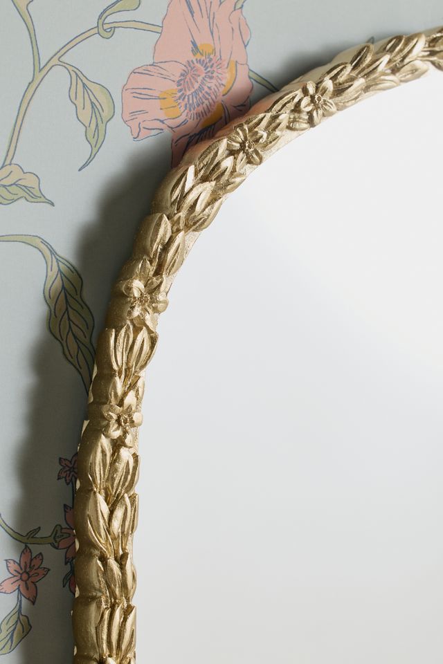 Laurel Leaf & Floral Arch Wall Mirror #1