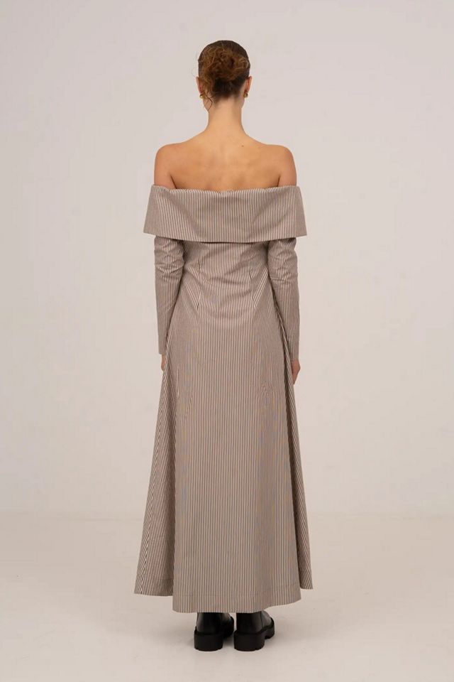 Carmen Says Bardot Off-The-Shoulder Maxi Dress #3