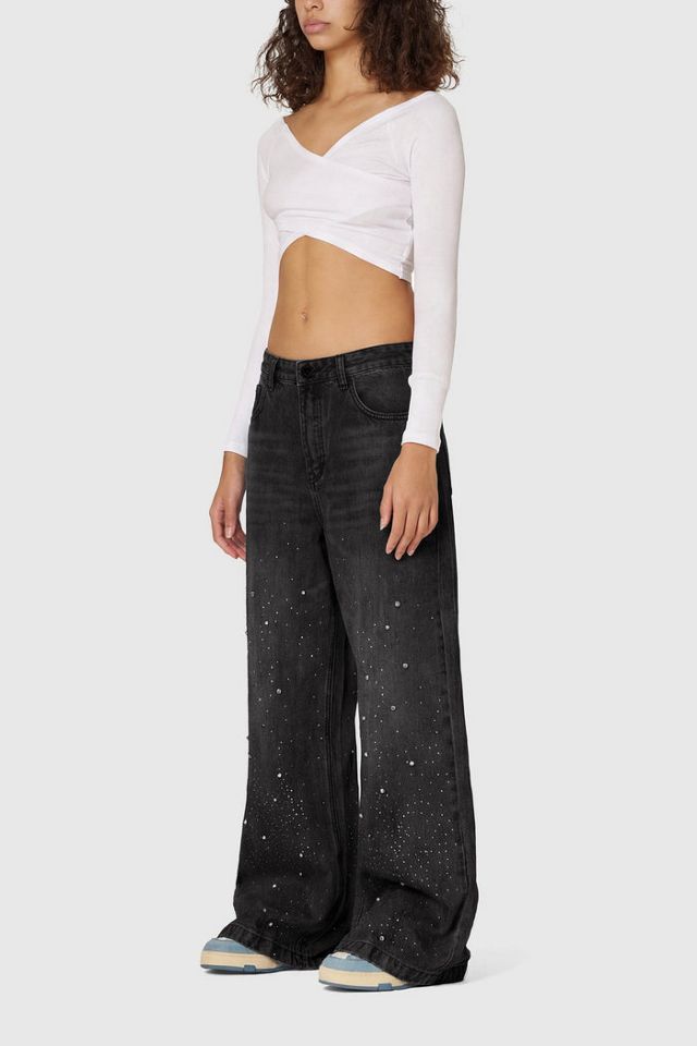 Aelfric Eden Rhinestone Baggy Jeans #1