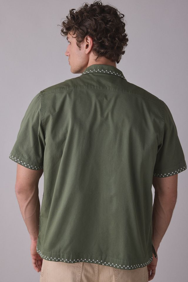 Service Works Embroidered Border Short Sleeve Shirt #1
