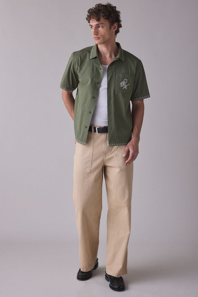 Service Works Embroidered Border Short Sleeve Shirt #3