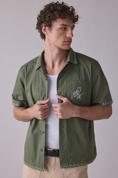 Service Works Embroidered Border Short Sleeve Shirt