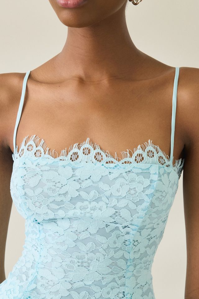 AFRM Ari Lace Peplum Cami Top #1