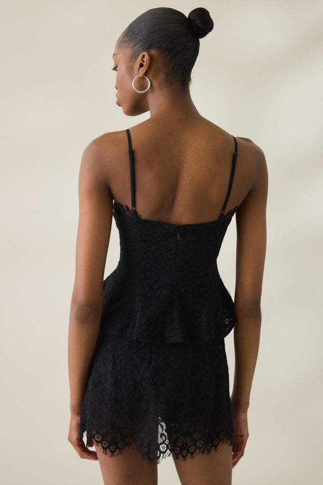 AFRM Ari Lace Peplum Cami Top #2