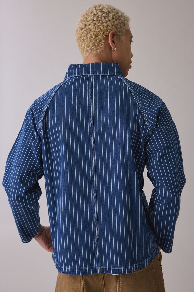 Service Works Pinstripe Denim Coverall Jacket #1