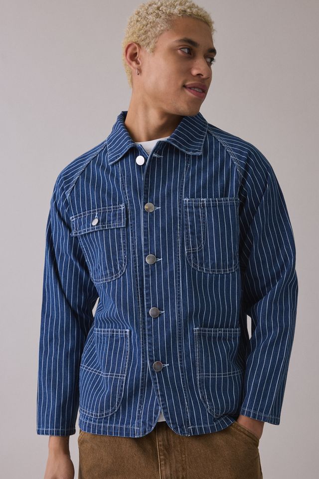 Service Works Pinstripe Denim Coverall Jacket #4