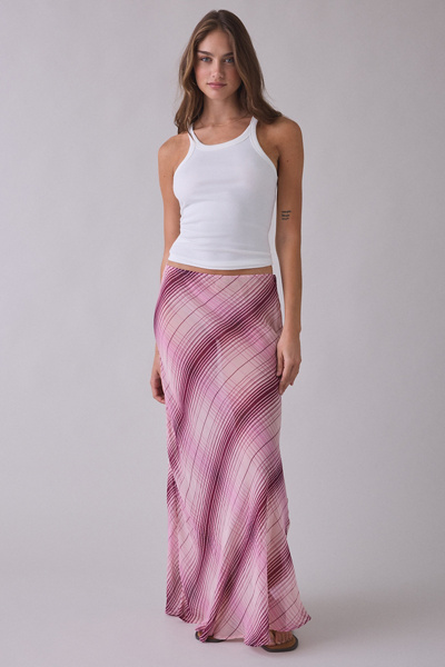 UO Armena Sheer Chiffon Maxi Skirt