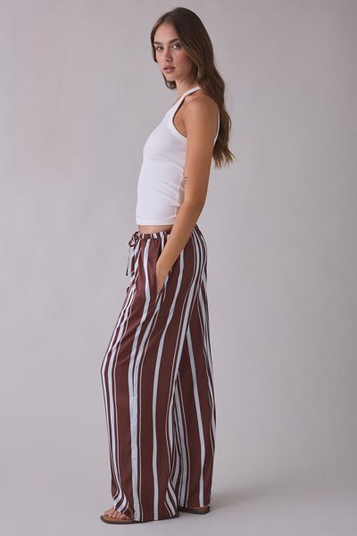 SNDYS X UO Andy Striped Pull-On Baggy Pants
