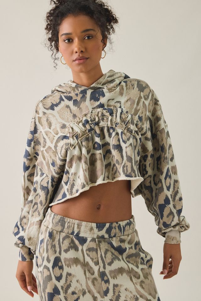 AFRM Darius Cropped French Terry Hoodie Sweatshirt #1